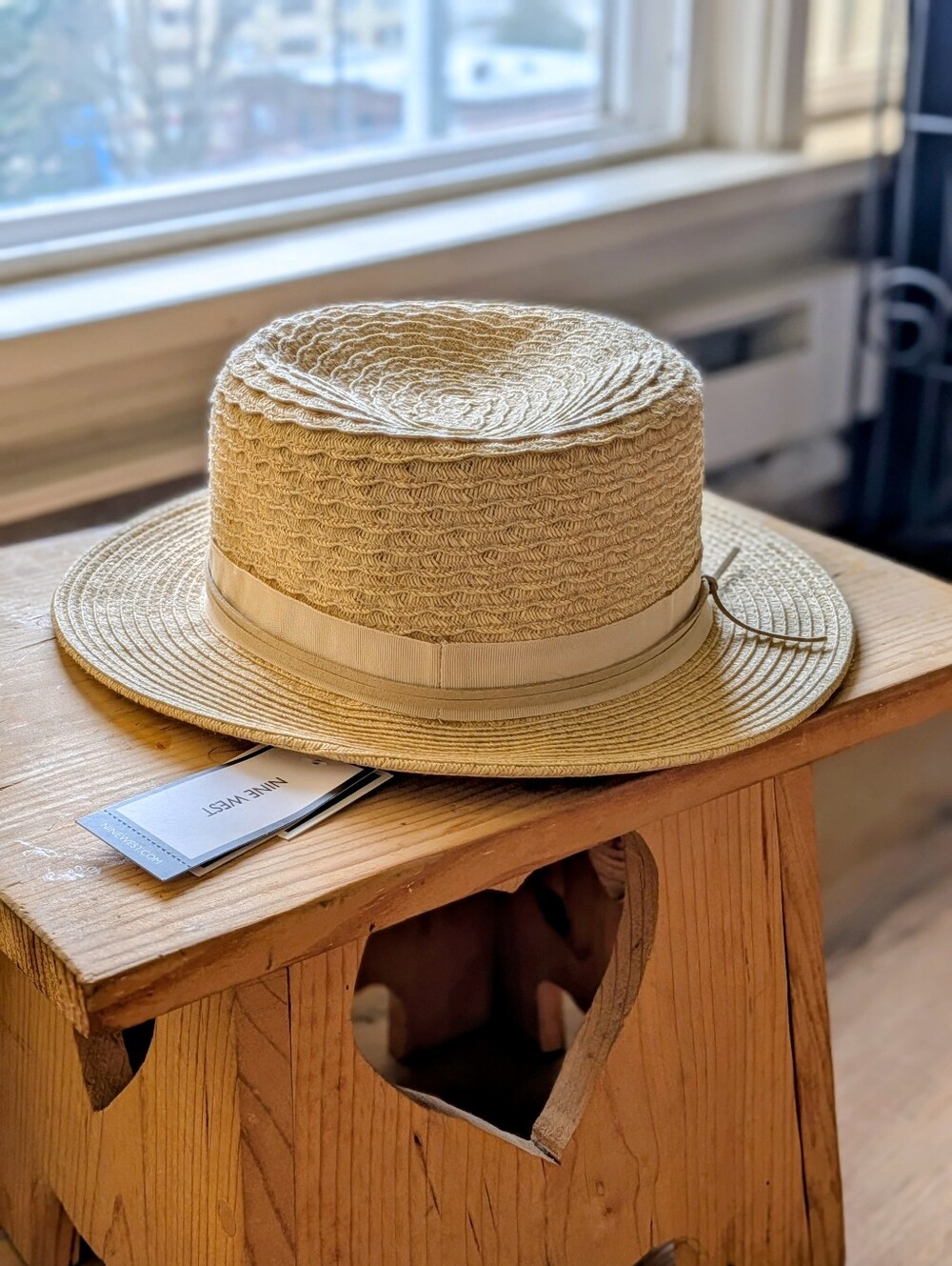 Nine West Natural Braided Sun Hat - Picture 5 of 5